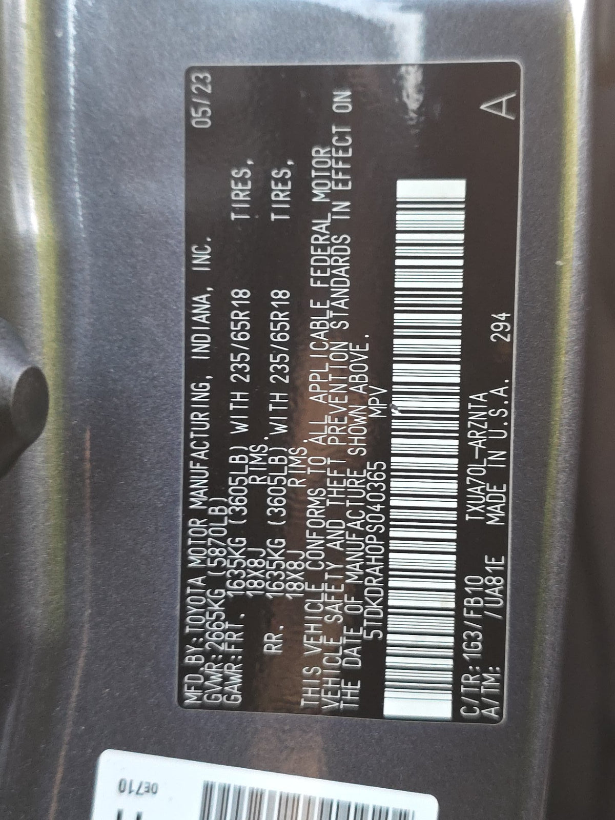 2023 Toyota Highlander L