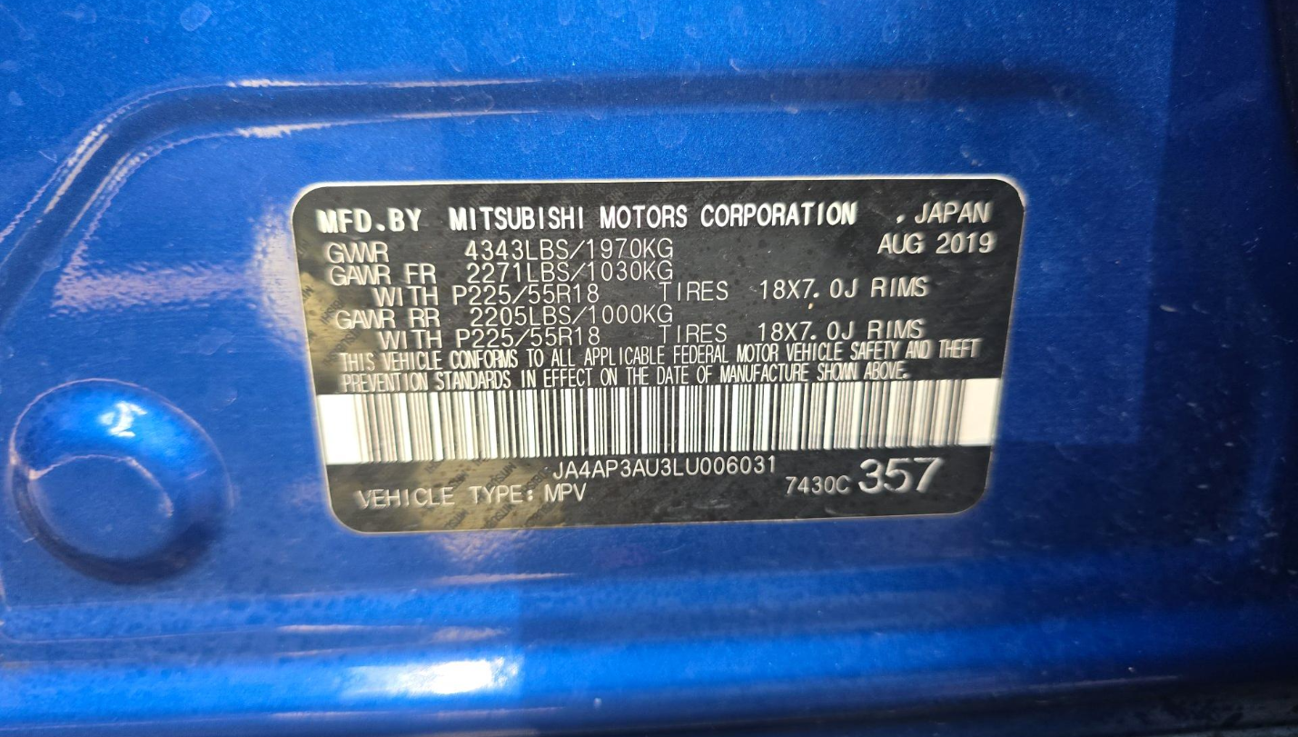 2020 Mitsubishi Outlander Sport SP