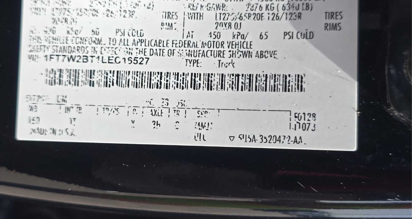 2020 Ford Super Duty F-250 Limited Crew Cab Medium Bed