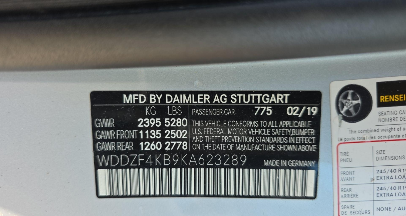 2019 Mercedes-Benz E 300 4MATIC Sedan