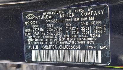 2022 Hyundai Tucson Hybrid SEL Convenience