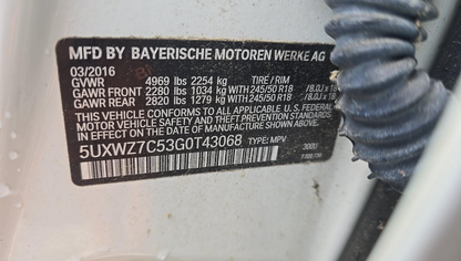 2016 BMW X3 Sports Activity Vehicle sDrive28i